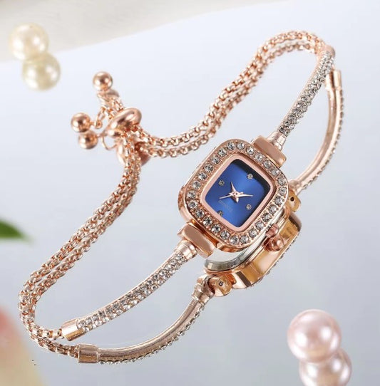 Lujoso reloj de oro rosa